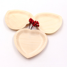 disposable wooden plates heart shape plates for food contain